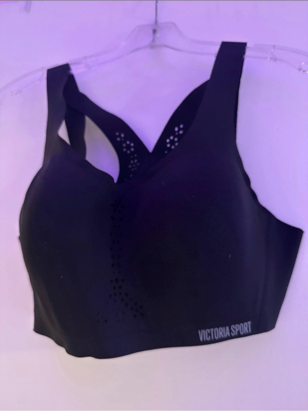 Victoria's Secret Black Seamless Victoria Sport High-Support Sports Bra